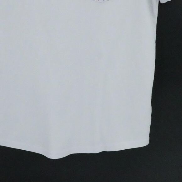 Travis Mathew Shirt Men Large White Polo Splatter Pocket Golf Performance Preppy - Picture 7 of 16